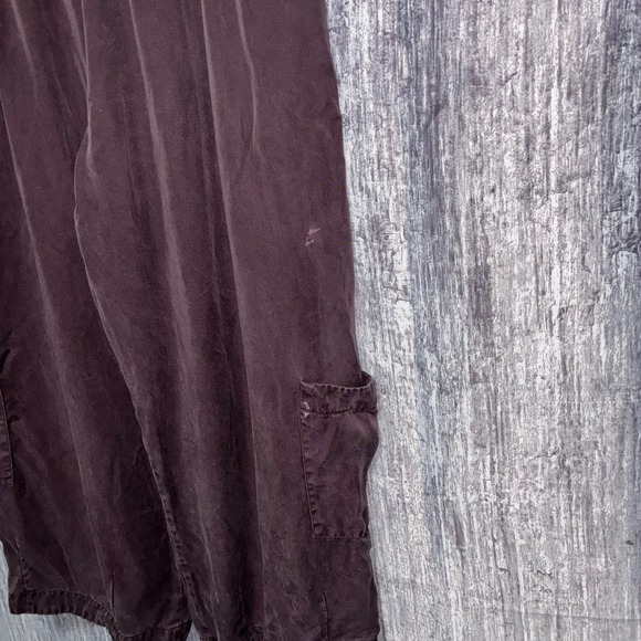 Bryn Walker Casbah Brown Elastic Waist 100% Tencel Wide Leg Pants Women Size M - Picture 9 of 10